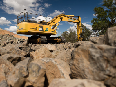 Middlemount Coal Mine - Rip Rap Rock protection to Roper Creek Outlet